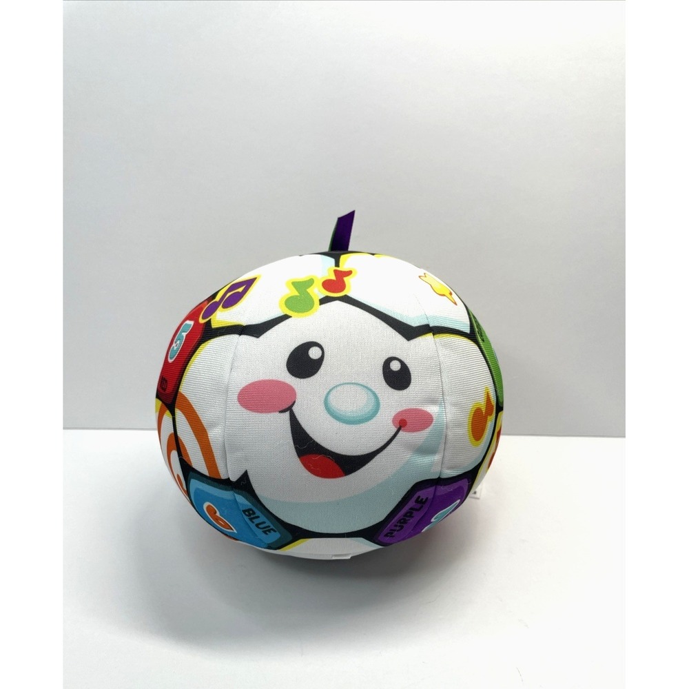 2013 Fisher-Price Laugh & Learn Singing Soccer Ball 8" Baby Plush Toy Y8